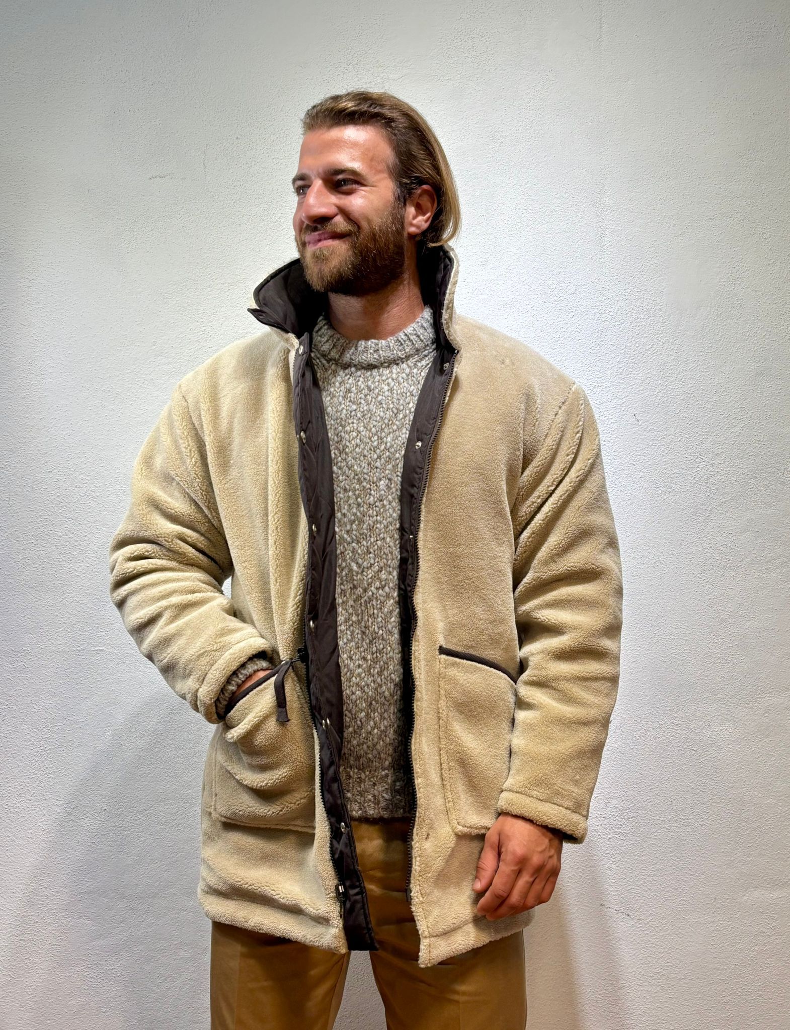 TINTORIA MATTEI - CAMICIA LIBERY PANNA