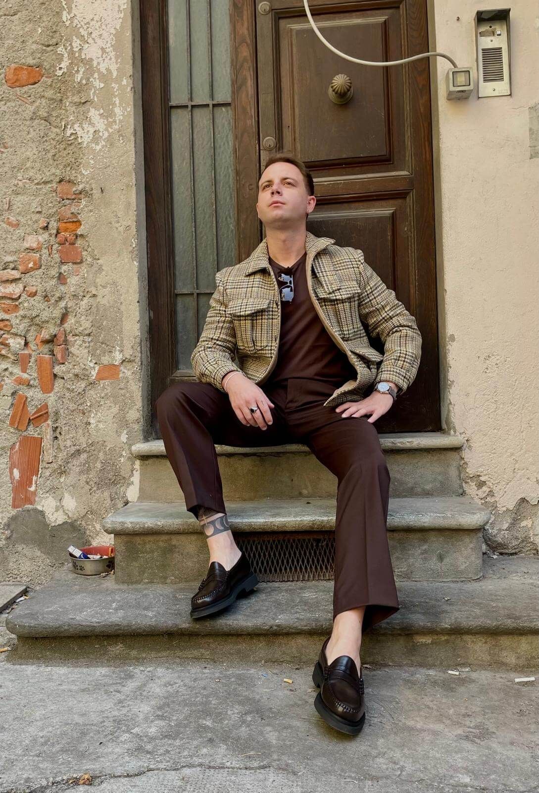 PAUL SMITH - CALZA RIGA NERO