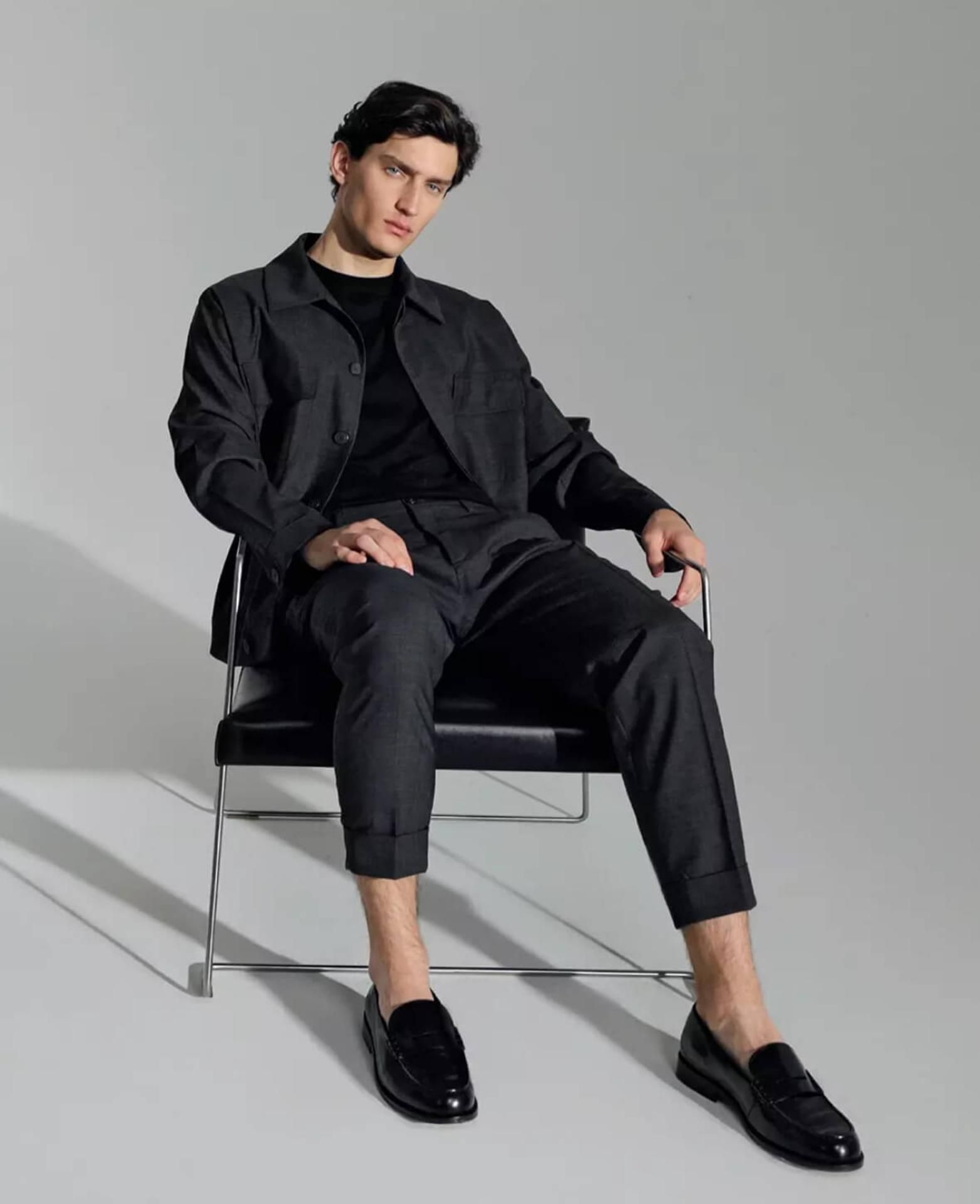 PAUL SMITH - CALZA RIGA NERO