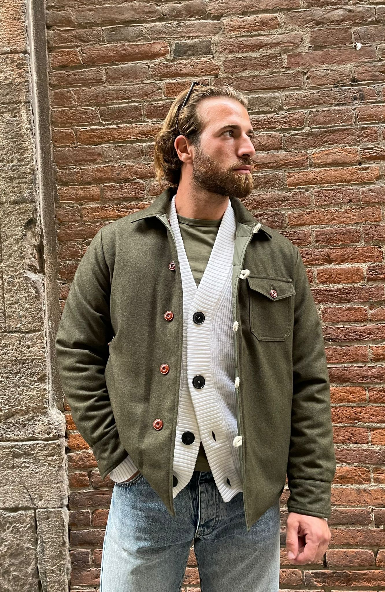 TINTORIA MATTEI - CAMICIA LIBERY PANNA