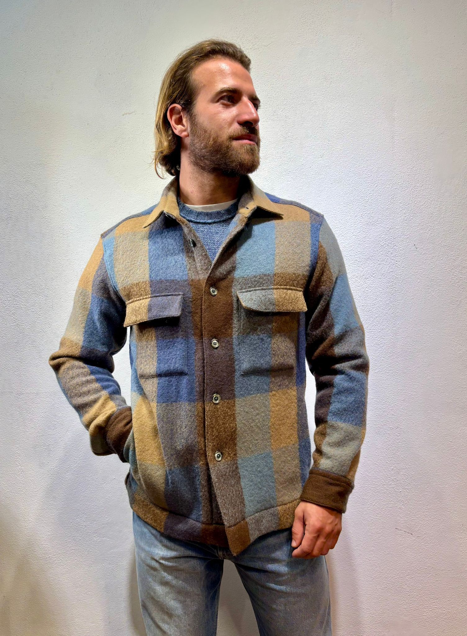 TINTORIA MATTEI - CAMICIA LIBERY PANNA