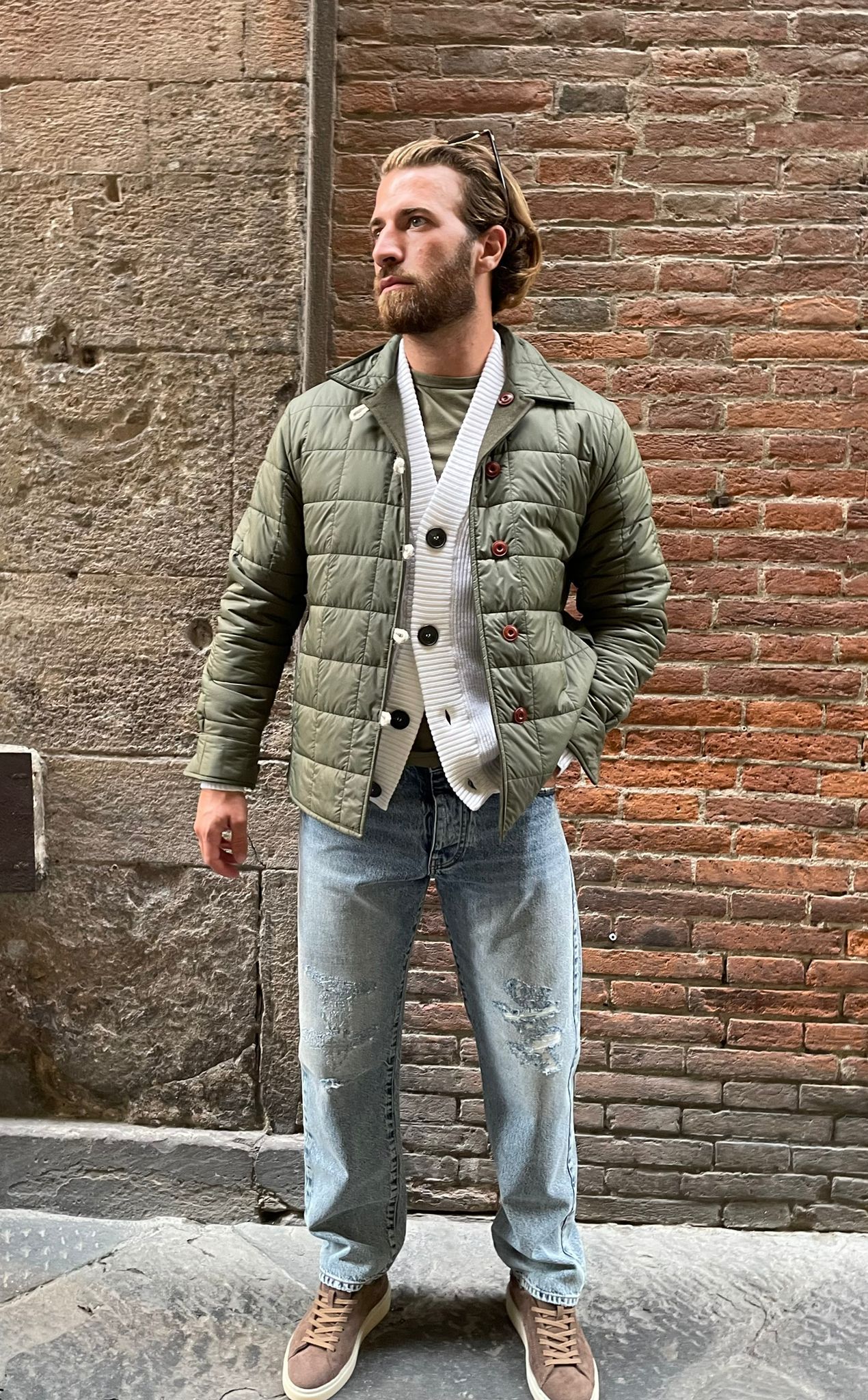 TINTORIA MATTEI - CAMICIA LIBERY PANNA