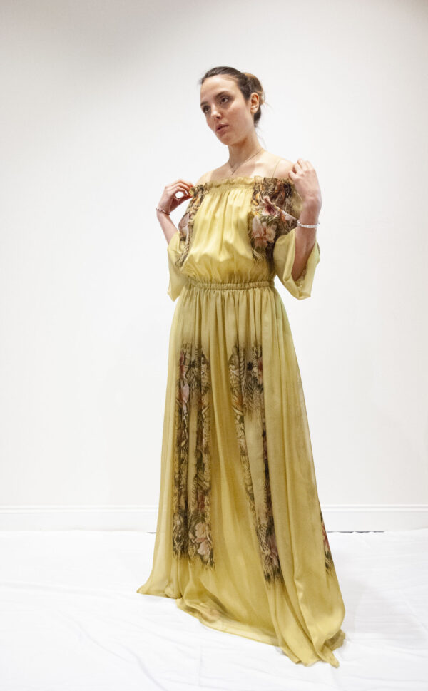 ALBERTA FERRETTI – abito chiffon fantasia