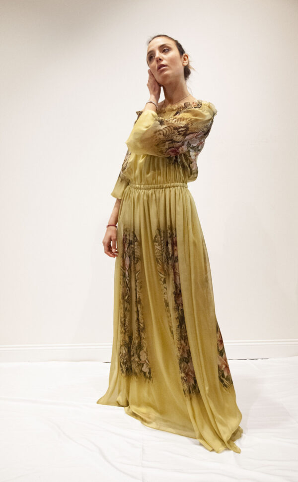 ALBERTA FERRETTI – abito chiffon fantasia
