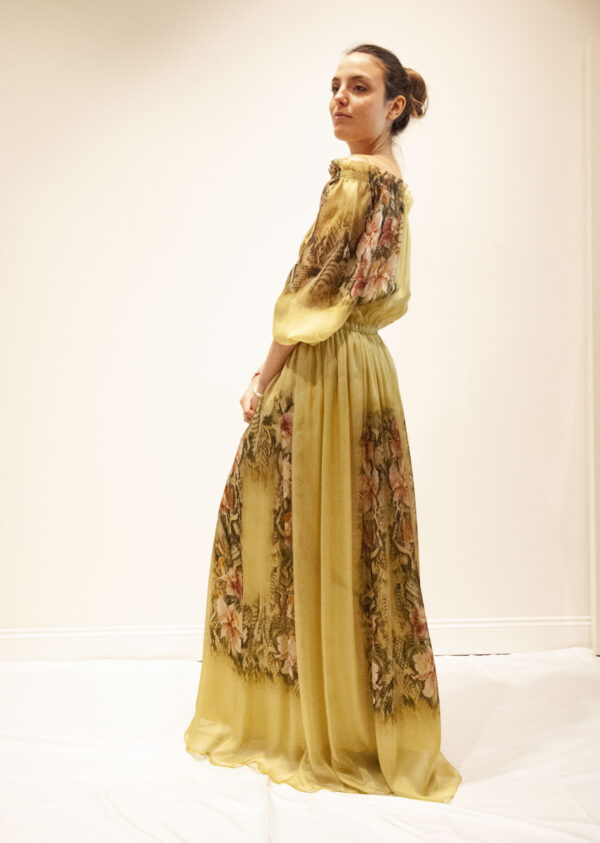 ALBERTA FERRETTI – abito chiffon fantasia