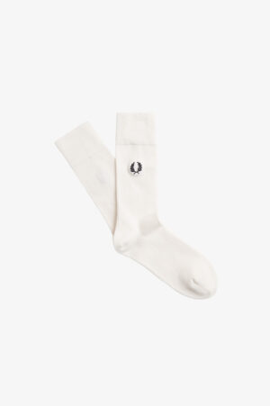 FRED PERRY – CALZA LOGO BIANCO