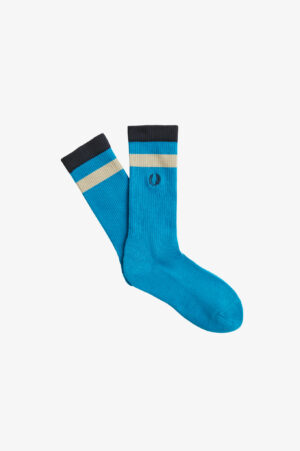 FRED PERRY – CALZA RIGA AZZURRO