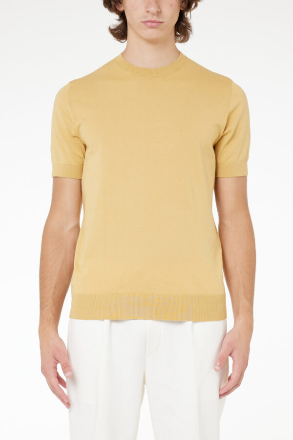 PAOLO PECORA MILANO – T-SHIRT FILO M/M  SENAPE
