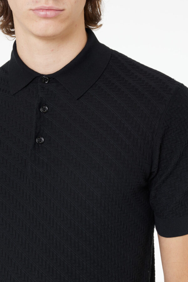 PAOLO PECORA MILANO – POLO M/M LAVORATO NERO