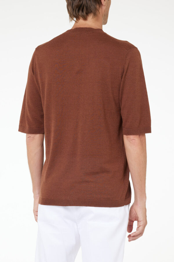 PAOLO PECORA MILANO – T-SHIRT LINO TERRA