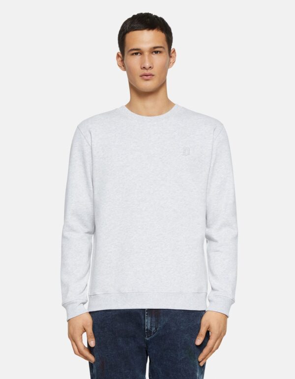 DONDUP – FELPA GIROCOLLO GRIGIO
