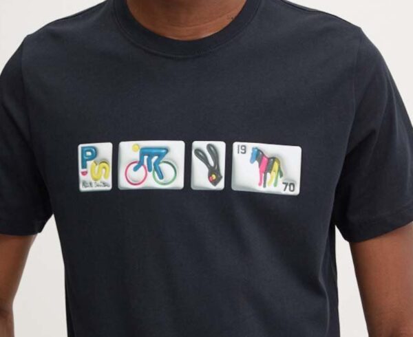 PAUL SMITH – T-SHIRT BICI BLU
