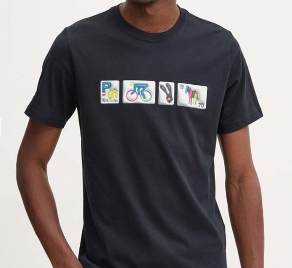 PAUL SMITH – T-SHIRT BICI BLU
