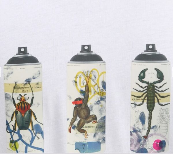 PAUL SMITH – T-SHIRT SPRAY ANIMALS BIANCO