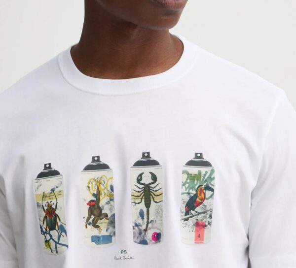 PAUL SMITH – T-SHIRT SPRAY ANIMALS BIANCO