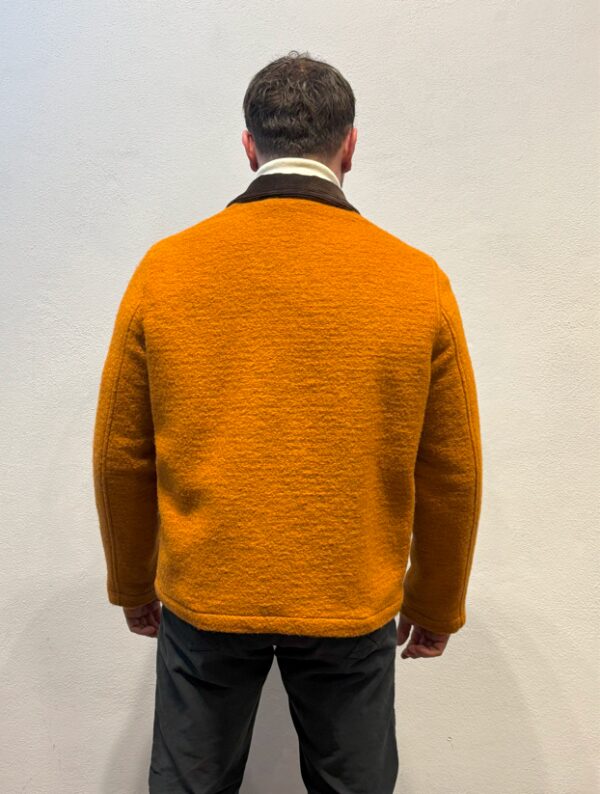 YUKO – GIACCA COLLO VELLUTO ARANCIO