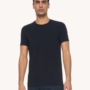DONDUP – T-SHIRT LOGO D BLU