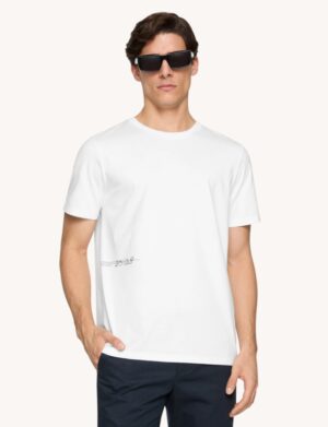 DONDUP – T-SHIRT LOGO DONDUP BIANCO