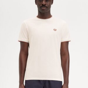 FRED PERRY – T-SHIRT BORDINO PANNA NERO
