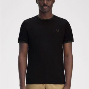 FRED PERRY – T-SHIRT BORDINO NERO