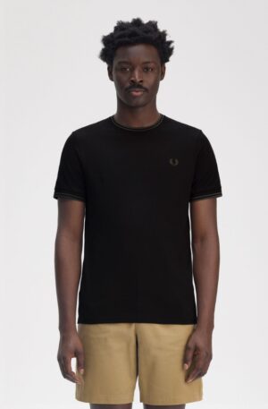 FRED PERRY – T-SHIRT BORDINO NERO