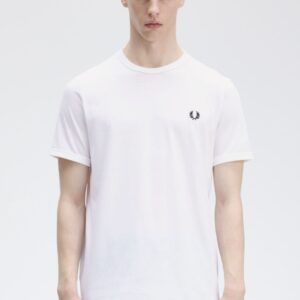 FRED PERRY – T-SHIRT BASIC BIANCO