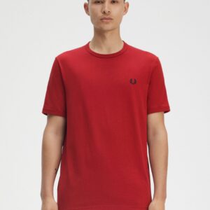 FRED PERRY – T-SHIRT BASIC ROSSO