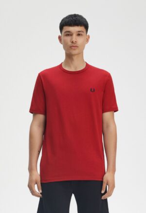 FRED PERRY – T-SHIRT BASIC ROSSO