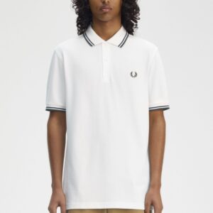 FRED PERRY – POLO BORDINOBIANCO