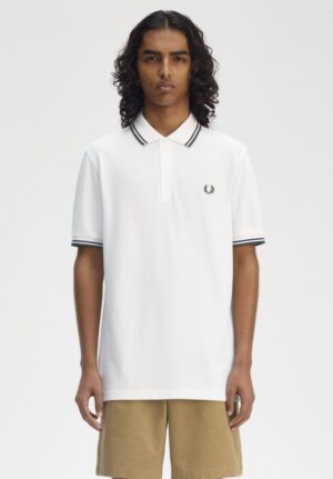 FRED PERRY – POLO BORDINOBIANCO