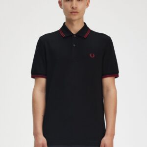 FRED PERRY – POLO BORDINO NERO