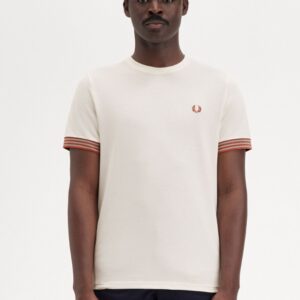 FRED PERRY – T-SHIRT PIQUET PANNA