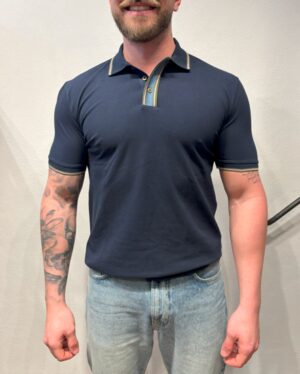 PAUL SMITH – POLO PIQUET BORDINO BLU