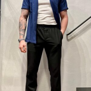 PORTUGUESE – CAMICIA SEERSUKER BLU