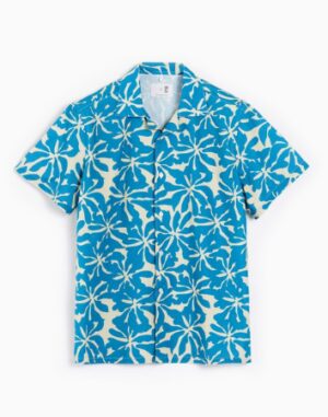 QB24 – CAMICIA FANT FIORI PANNA