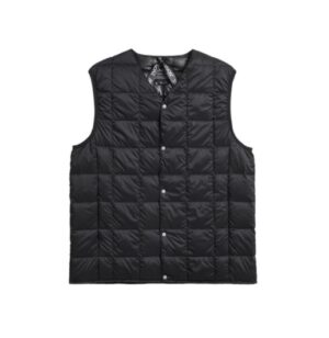 TAION – GILET SCOLLO V NERO