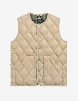 TAION – GILET GIROCOLLO BEIGE