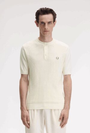 FRED PERRY – SERAFINO WAFFLE ECRU