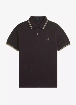 FRED PERRY – POLO BORDINO GRIGIO