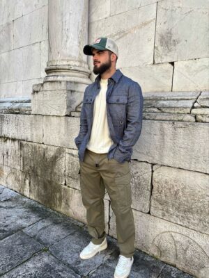 WHITE SAND – PANT CARGO VERDE