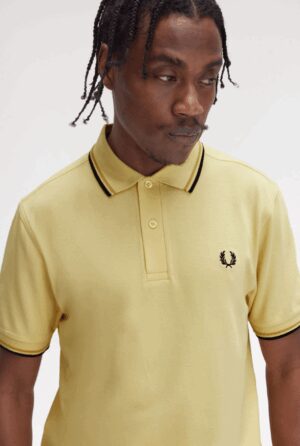 FRED PERRY – POLO BORDINO GIALLO NERO