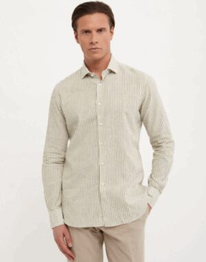 XACUS – CAMICIA BACCHETTATO VERDE