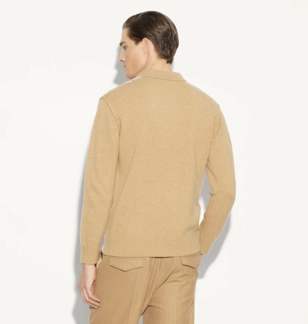 PAOLO PECORA MILANO – MAGLIA POLO  BEIGE GRIGIO
