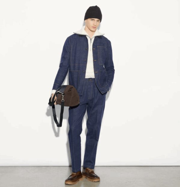 PAOLO PECORA MILANO – GIUBBOTTO DENIM INDACO