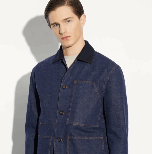 PAOLO PECORA MILANO – GIUBBOTTO DENIM INDACO