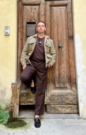 AMARANTO – PANTALONE PENCE MORO
