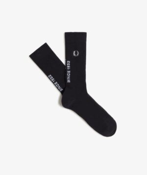 FRED PERRY – CALZA LOGO NERO