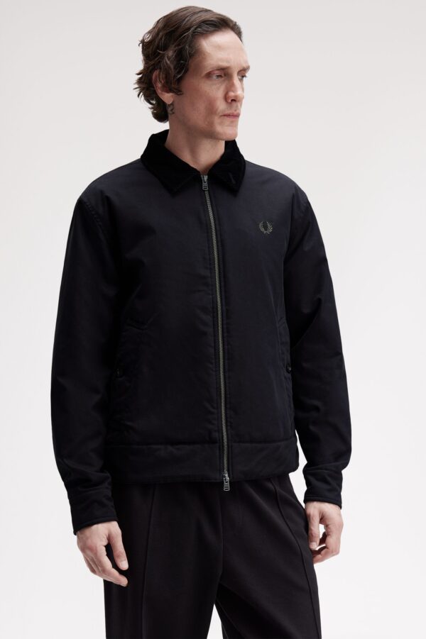 FRED PERRY – CABAN JACKET COTTON NERO