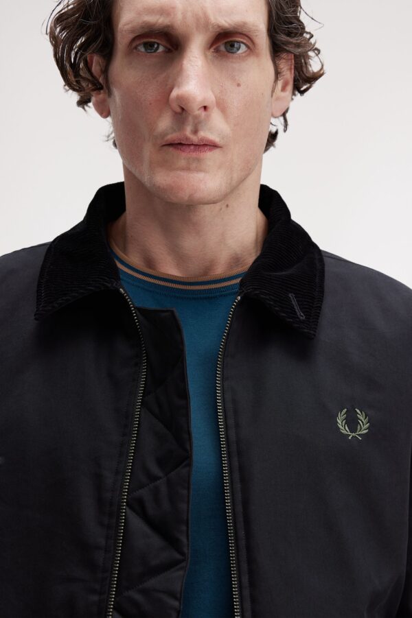 FRED PERRY – CABAN JACKET COTTON NERO
