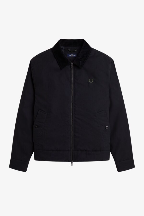 FRED PERRY – CABAN JACKET COTTON NERO